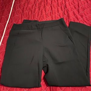 Black straight leg slacks. Size 6